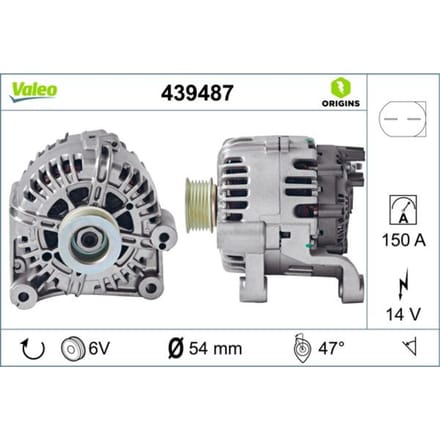 Driefasige generator VALEO ORIGINS NEW VALEO 439487