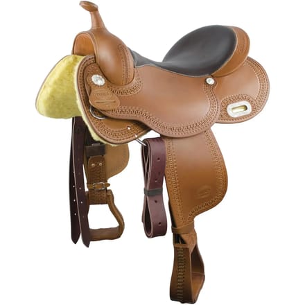 Western barrelzadel voor paard Pool's Racer