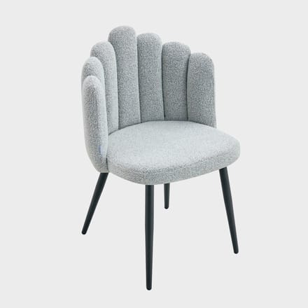 HOMLA - Chair - LUXE - Grey - 49x55x85 cm