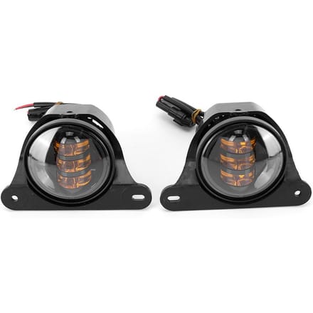 2 stuks 4 inch LED 30W 6500K Mistlampen Goud Geel Licht Geschikt voor Jeep Wrangler JK 2007 2017 gray