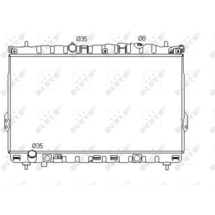 Radiator, motorkoeling NRF 53353