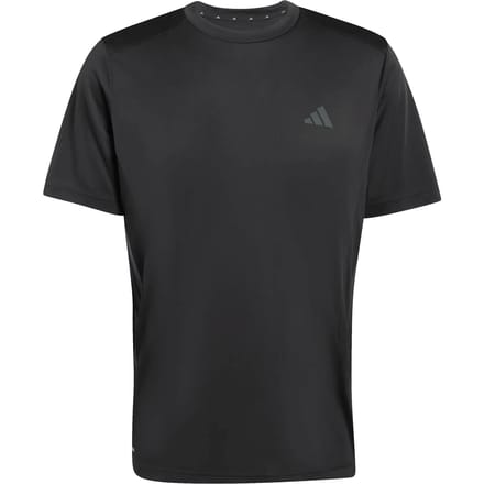 Adidas Performance Tech Essentials 3 Stripes Workout-T-Shirt - Heren - Zwart