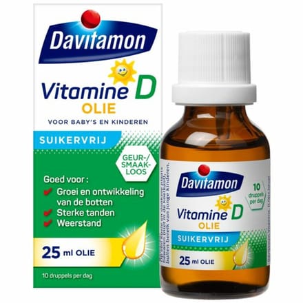 Davitamon Vitamine D Olie - 2 x 25 ml - Voordeelverpakking