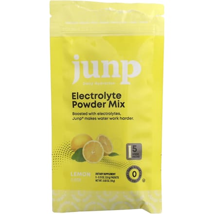 JUNP Hydratatie, Elektrolyten Poedermix, Citroen, 5 Stick Packs, 3.6g (0,13 oz) Elk