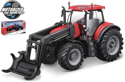 Bburago Case Ih - Modelauto - Schaal 10 CM - Rood/Zwart