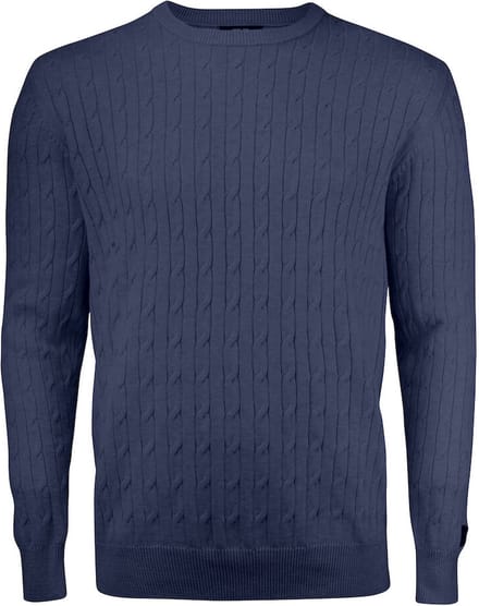 Cutter & Buck Blakely Knitted Sweater Heren 355402 - Navy Melange - L