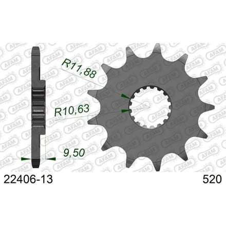 Tandwiel Afam 520 13 T