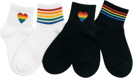 Regenboog Sokken – 5-Pack Mixset | Comfortabel, Vrolijk & One Size