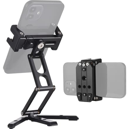 Multifunctionele Desktop Telefoonhouder Opvouwbare Telefoon Statiefhouder Verstelbare Telefoonhouder Telefoonklem zwart