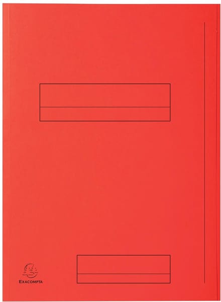Exacompta 5x SUPER 210 - Pak van 50 mappen met 2 kleppen - 24x32cm - - Rood - 335008E