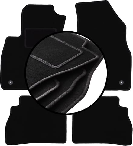 Complete set veloursmatten voor: Fiat Doblo II 0 (2009-2020)