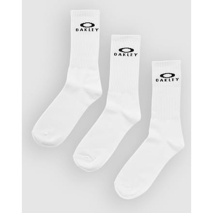 Oakley Ellipse Logo 3 Pack Sokken wit