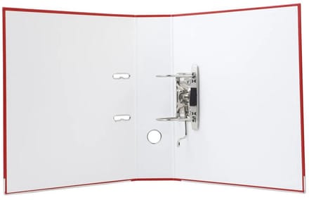 Exacompta 20x Ordner met hefboom in PP /karton - rug van 80mm - A4 - Rood - 918403B