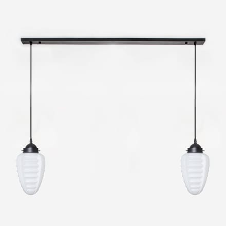 2 x Parole lampen aan plafondbalk Moonlight - Art Deco Trade