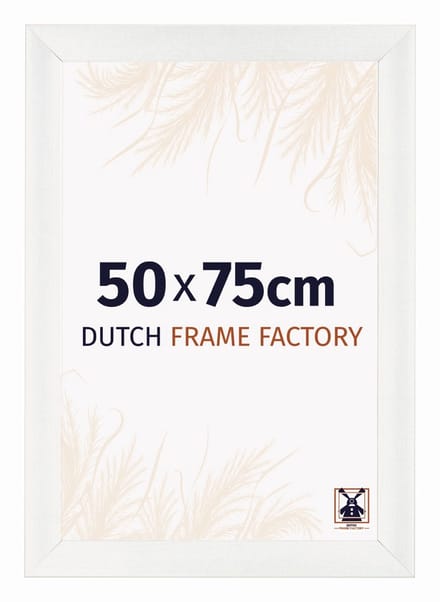 Fotolijst 50x75 cm - MDF - Wit Geveegd - Praag