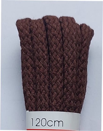 Ronilux Veter - Middel Bruin - Rond - Koord Veters - Lengte 120 cm - Dikte 4 mm - Schoenveter