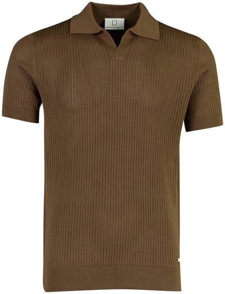 Born With Appetite poloshirt korte mouw bruin