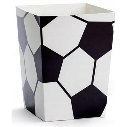 PARTYDECO - 6 Voetbal popcorndozen