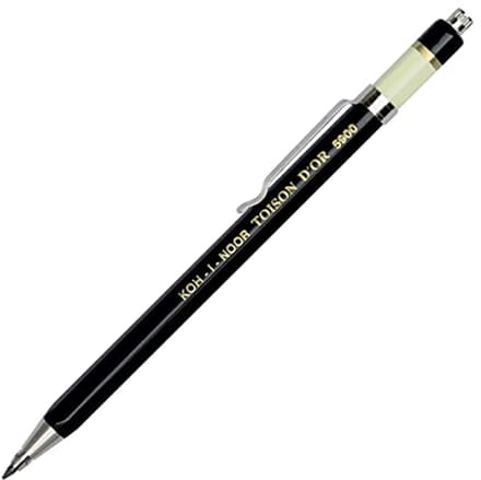 Vulpotlood Metaal - Tekenen Schrijven - Precisie Werk - Geïntegreerde Slijper - 2mm Vulling - Zwart