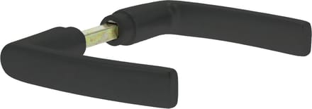 Deurkruk Blok - Aluminium/zwart - Voor Deurdikte 38-45mm - 16x11x2cm