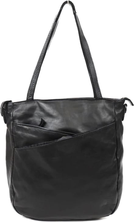 Bear Design Inge Leren Shopper - Zwart