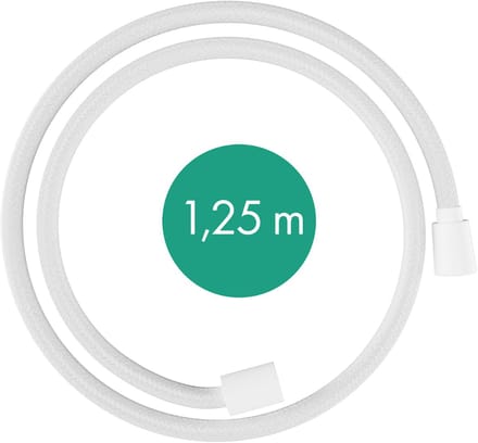 Hansgrohe Doucheslangen - Doucheslang, 125 cm, mat wit 28220700