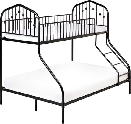 CHAMONIX - Stapelbed - Zwart - 90/140 x 200 cm - Metaal
