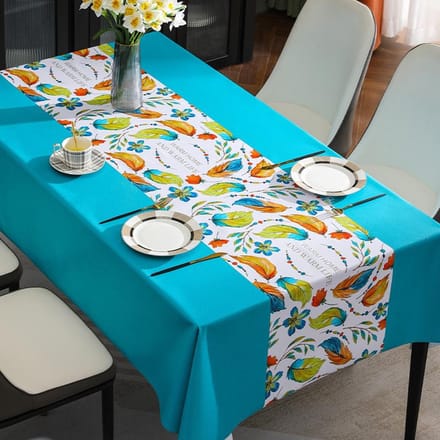 Waterdicht en oliebestendig PVC tafelkleed Ins Tea Rechthoekig Minimalistisch Bloemen tafelkleed 120*120cm