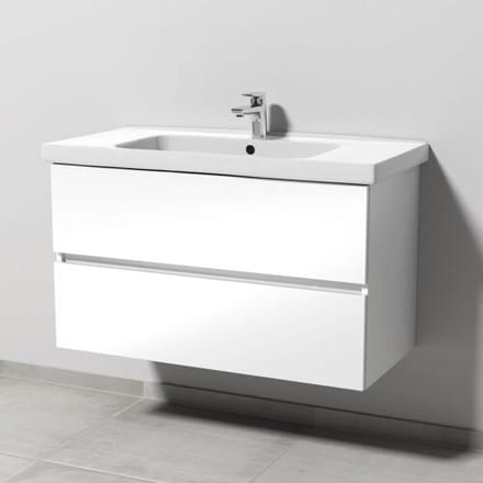 Sanipa Solo One Harmonia washbasin combination with ceramic washbasin 100 cm, 2 drawers PS03278