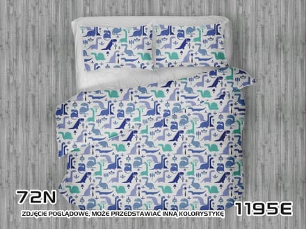 Katoenen Kinderbeddengoed 90x120 Wit Dinosaurus
