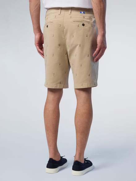 North Sails Chino korte broek Vrijheid geborduurd