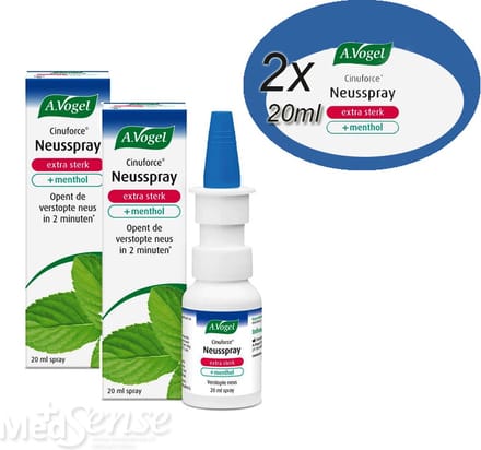 Duo pak- Cinuforce neusspray extra forte menthol - 20 ml