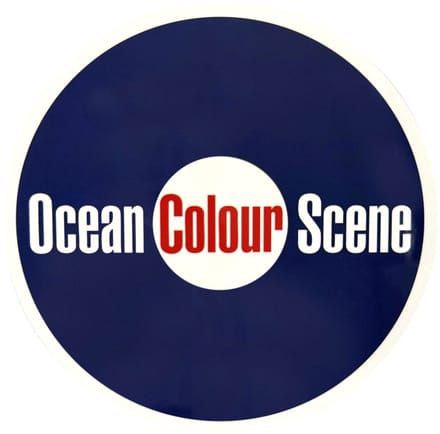 Ocean Colour Scene - Classic Logo Sticker - Blauw