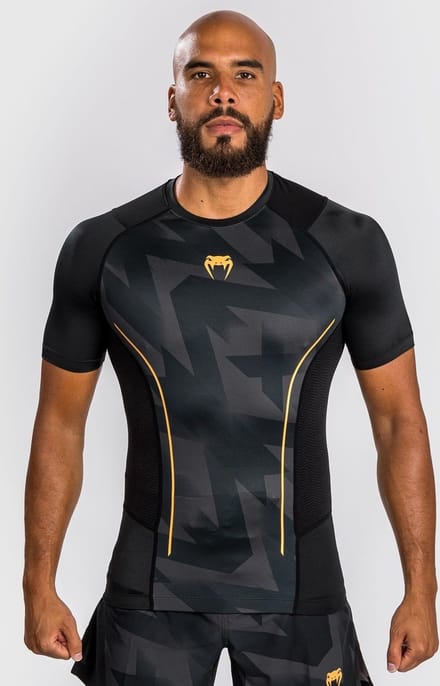 Venum Razor Rash Guard Korte Mouwen Zwart Goud - XXL