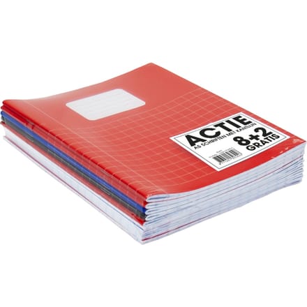 Schrift SOHO Basic A5 ruit 10x10mm 80 pagina's 60gr assorti