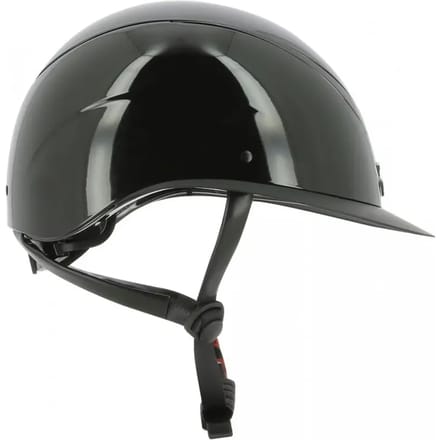 EQUITHEME WINGS SHINY VEILIGHEIDSHELM MET MIPS Zwart