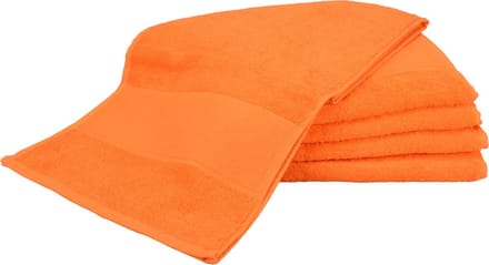 ARTG Towelzz® SPORTHANDDOEK Extra Lang - 30 x 140 cm - Set van 5 stuks - BRIGHT ORANGE