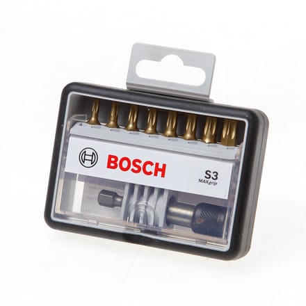 Bosch - 8+1-delige Robust Line bitset S Max Grip 25 mm, 8+1-delig