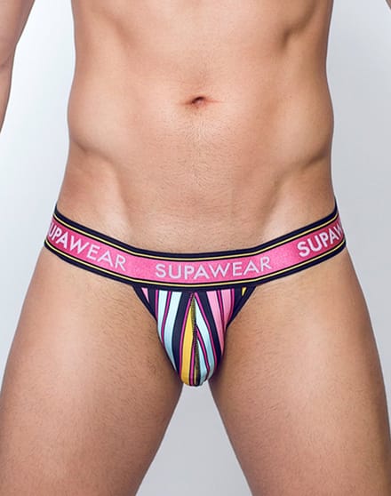 SUPAWEAR Sprint Jockstrap Stripes - MAAT S - Heren Ondergoed - Jockstrap voor Man - Mannen Jock