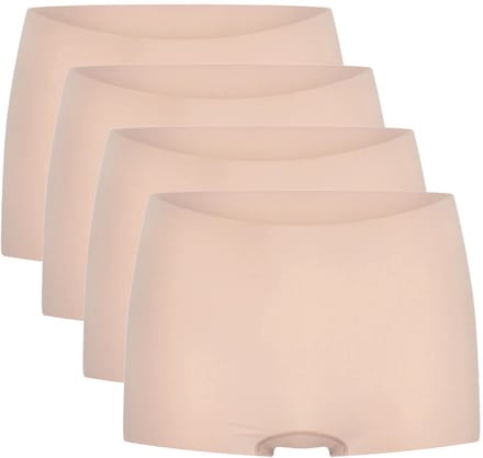 Beeren dames shorts Invisible - 4-pack Laura - maat L/XL - caffè latte