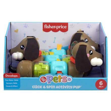 Fisher Price Pets Click & Spin Activiteiten Puppy Grijp- en bijtspeelgoed