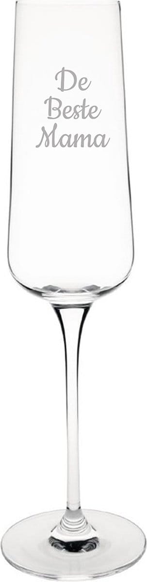 Gegraveerde Champagneglas 27cl De Beste Mama