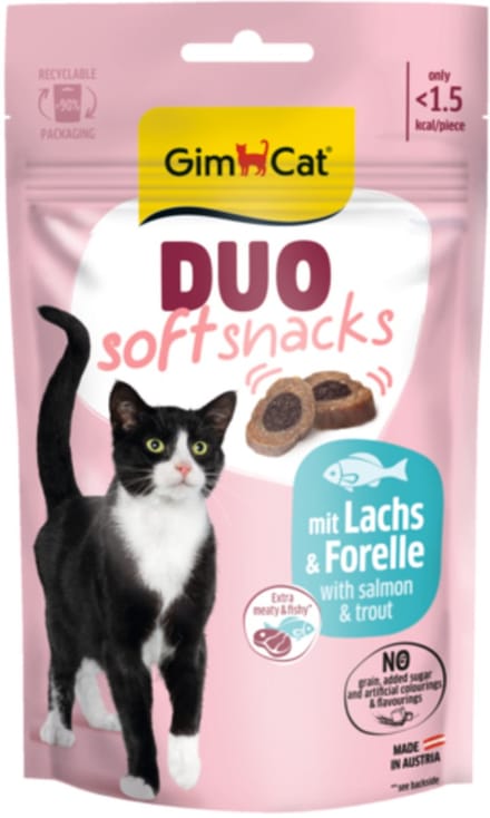 Gimcat Duo Snacks - Kattensnack - Zalm Forel 50 g