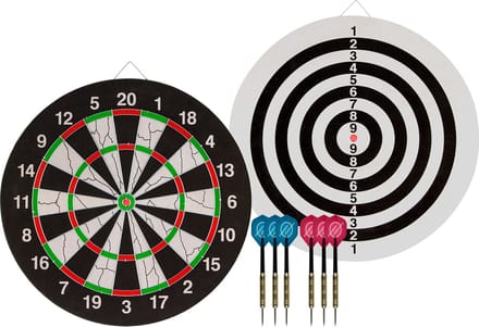 Faver Dartbord Set - Flock II - Incl. 6 dartpijlen - diameter 45 cm