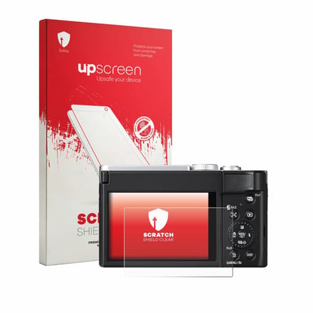upscreen - Screenprotector voor Panasonic Lumix DC-TZ99E-S - Folie Beschermfolie transparant