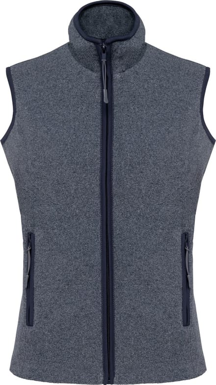 Kariban Bodywarmer van microfleece dames K906 - French Navy Heather - M
