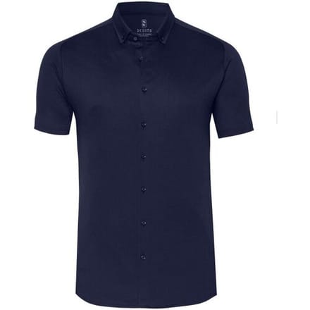 Desoto Overhemd Modern Button Down Short Sleeve Cityshirt True Navy / male