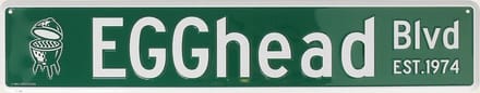 Big Green Egg - Egghead - Boulevard - Straatnaam - Streetsign -