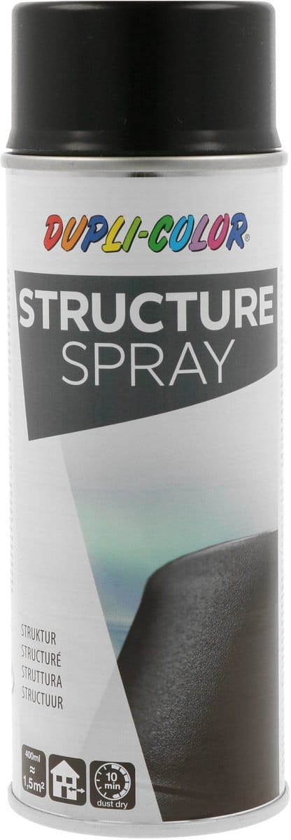 DupliColor Structuurverf Zwart Spuitbus 400ml