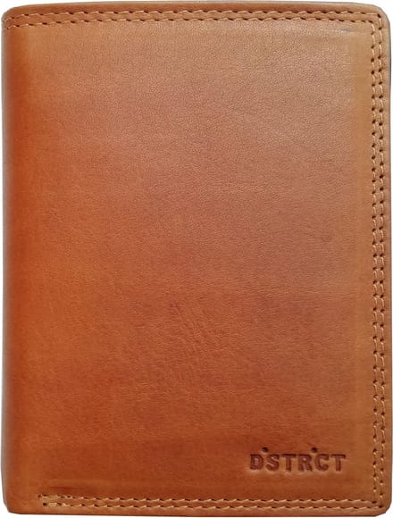 DSTRCT – Wax Lane – Billfold RFID – 6 Pasjes – leer – Cognac